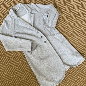 Anthropologie Sweatshirt Long Blazer / Car Coat